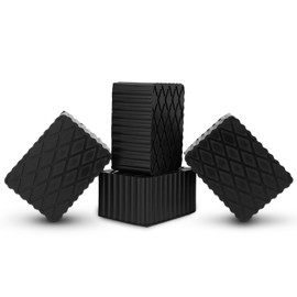 4pcs Solid Rubber Auto Lift Block Spacer Pad fit for Automobile Lifts, Jacks, Racks, Extra Height 6-3/8" x 4-3/4" x 3", 3000 lbs Capacity, Compatible with Models FJ2428, BH-9756-87, FJ2440