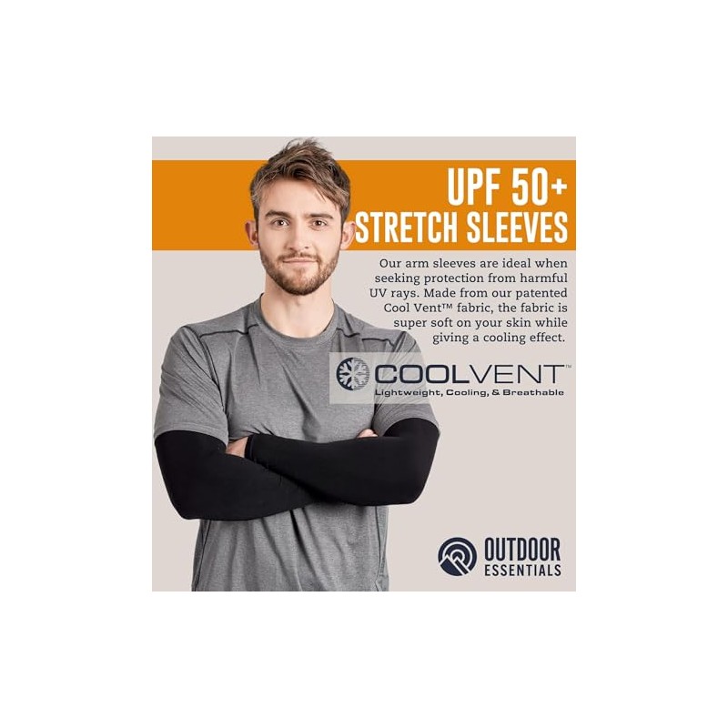 Outdoor Essentials UV Protection Cooling Arm Sleeves - UPF 50+