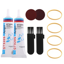 JRJRN Strong Shoe Glue Kit, Transparent Shoe Glue 60ML, Slow-Drying Shoe Repair Glue, Non-Hardening Glue for Shoes Repair Soles, Shoe Glue Sole Repair for Repairing Worn Shoes & Leather