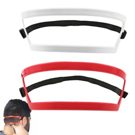 Jaczora 2 Pack Neckline Shaving Template, Men's Hairline Shaping Tool, Edge Up Straight Neck Hairline, DIY Hair Trimming