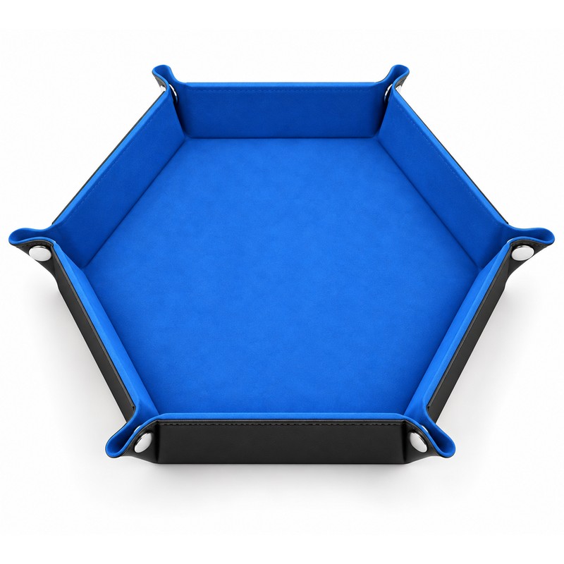 Hexagon Dice Rolling Tray for D&D and RPG Games –
