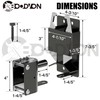 BOODVON 2 Way Gate Latch, Heavy Duty Lockable Two Way