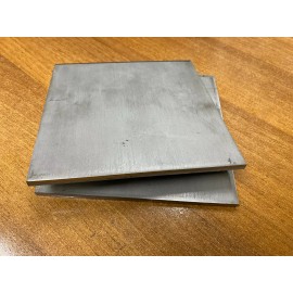 1/4" Stainless Steel Plate, 1/4" x 5" x 5", 304 SS 2 PCS