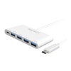 Macally UC3HUB4C 3.1 USB-C to 4 port USB-A hub with