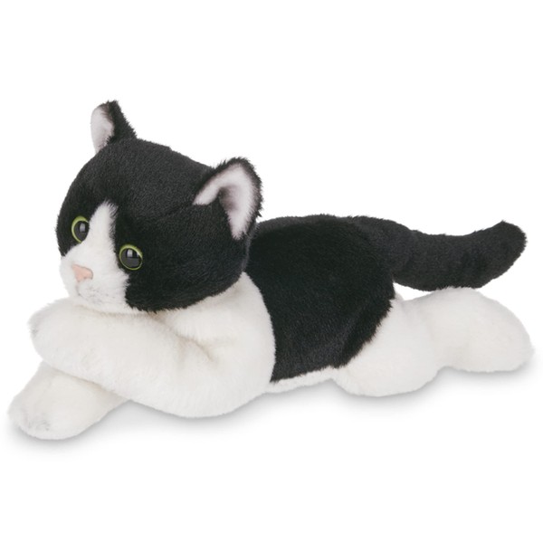 Bearington Collection Lil’ Domino Plush Cat Stuffed Animal, 8 Inch