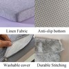 MICUSHION Piano Bench Cushion for Indoor Shoe Storage with Ties