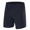 TCA Elite Tech Running Shorts Men's with Zip Pockets, blue,