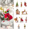 AWAVM Set of 10 Grinchs Christmas Tree Decorations, 2D Flat