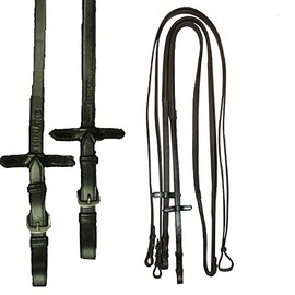 ThinLine Buckle End Reins, 60-Inch, Black