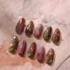 Fall Nail Art Stickers Red Maple Leaves Nail Decals 5D