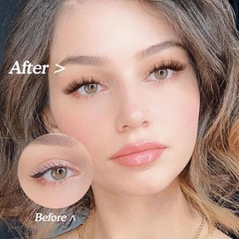 Lash Clusters Brown Lashes Natural Look False Eyelashes Mink DIY Individual Lashes Fluffy Wispy Lashes Brown Natural Lashes Extensions by GVEFETIEE 7 Pairs