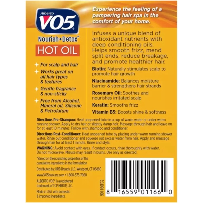 VO5 핫 오일 2PK 모이스처 VO5 Hot Oil 2PK Moisture