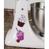 Colorful Cupcakes Vinyl Decals for Kitchen Mixers stickers