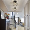Hudi Fyier Chandelier Crystals Ceiling Lighting Fixtures, Small LED Flush
