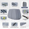 Nukugula 800D Waterproof Golf Cart Cover 2/4/6 Passenger, Heavy Duty