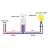 3Pack Extra Wireless Receiver for NineLeaf Wireless Light Switch Kit,