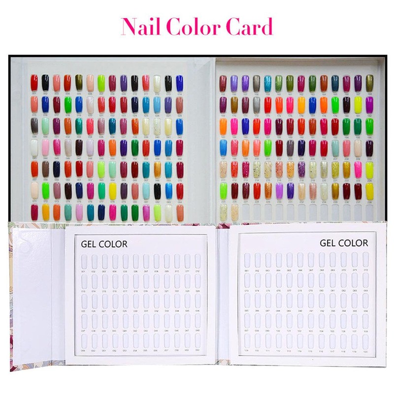 DEWIN Nail Art Display, Stand Inlays, Nail Colour Display Chart,