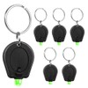 RaySoar 6 Pack Ultra Bright Green Light Keychain Flashlight, Mini