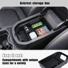 Neepiar 3PCS Center Console Organizer Tray and Armrest Storage Box