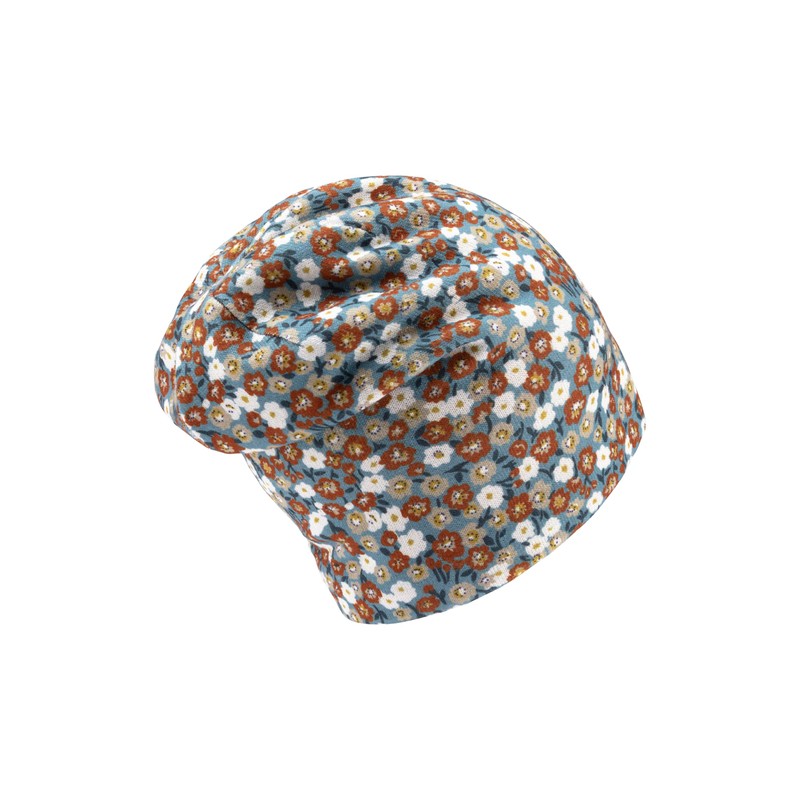 Sterntaler Girls' Beanie Flower Without, Dark turquoise