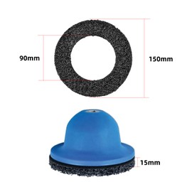 HAPPOW Wheel Hub Grinder, Hub Grinder for Removing Rust on Car Wheels, for All 1/2 Inch Power Tools, Wheel Hub Brush Made of Silicon Carbide, for Vehicles with Wheel Diameter ≤ 150 mm