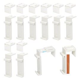 RAFIYU Pack of 8 Clamp Holders for Klemmfix Roller Blind Set, Roller Blinds for Windows, No Drilling, Replacement Part Accessories, Klemmfix Bracket for Double Roller Blind, No Drilling, for Clamping