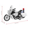 Children Mini Pull Back Toy Alloy Simulation Motorcycle Police Car