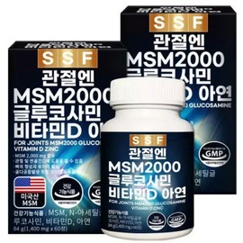 For joints, MSM 2000, 360 tablets, 6-month supply, glucosamine, vitamin D, 1 unit / 관절엔 MSM 2000 360정 6개월분 글루코사민 비타민D, 1개