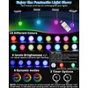 Pool Lights, Upgraded Solar Submersible LED Lights with Remote, 4.55