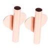Outanaya 2pcs Wall Mounted Flower Tubes Modern Small Hanging Vases