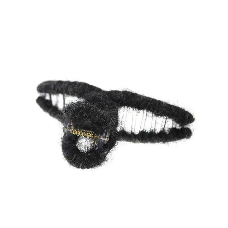 [神戸ヴァンテーヌ] VINGTAINE バンスクリップ モヘア 秋冬 大きめ まとめ髪 ヘアクリップ 大人 H7820-BK-