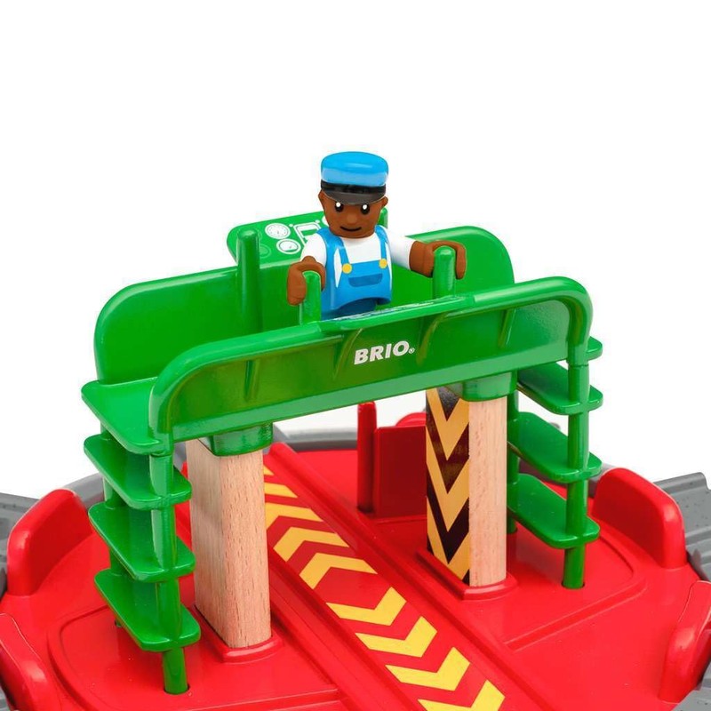 BRIO World 33476 - Turntable & Figure | 2 Piece