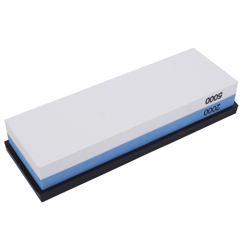 Knife Sharpener Stone Kitchen Household DoubleSided Whetstone with Base 2000