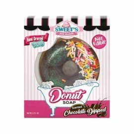 M.C. Sweet's Bath Delights Chocolate Dipped Scented Donut Soap Doughnut Made with Shea Butter & Coconut Oil