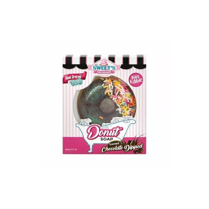 M.C. Sweet's Bath Delights Chocolate Dipped Scented Donut Soap Doughnut