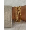 DEARMAY DEARMAY Gold Bracelets for Women Trendy Gold Jewelry Set