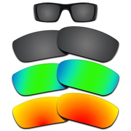 Kygear Set of 3 Polarized Replacement Lenses Compatible with Oakley Fuel Cell OO9096 Sunglasses,12MM Glare Proof