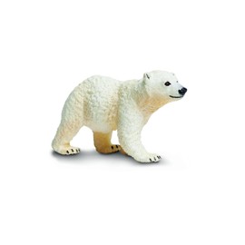 Safari Ltd. Polar Bear Cub Figurine - Detailed 2.75" Plastic Model Figure - Fun Educational Play Toy for Boys, Girls & Kids Ages 1+
