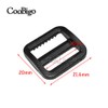 CooBigo 25pcs Mixed Color Plastic Slider Tri Glide Adjust Buckles