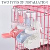 kathson Rabbit Water Bottle, 17oz Hanging Water Fountain Automatic Dispenser
