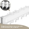 Smith’s® Curtain Glider Hooks | 50 Pack/White | Plastic Curtain