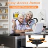 30X/10X Floor Magnifying Glass with Light and Stand, 45 LED