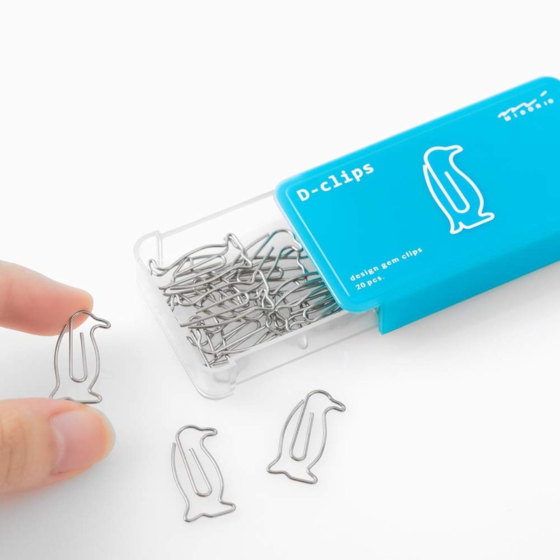 Midori 43392-006 Paperclip Penguin 20 Paper Clips