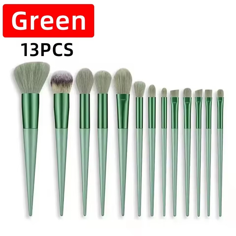 13-Piece Makeup Brush Set for Eyes and Cheeks – Soft