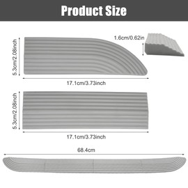 KineticKraft T1rschwellenrampe Saugroboter Zubeh?r, Saugroboter T1rschwellenrampe, T1rschwellenrampe f1r Staubsauger, Kehrschwellenleiste f1r Haushalt, Alle Staubsaugroboter, Staubsauger Roboter Rampe, Antirutsch