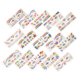 WOONEKY Realistic Body 15 Sheets Pride Day Sticker Decals Fashion Perfect for Beach Pool Clubs