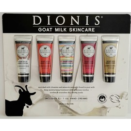 DIONIS Goat Milk Hand Cream, 1.0 oz, 5-pack