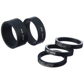 XLC steering head extension AS-a02, A-Head spacer-set, 3 x 5/1 x 10/1 x 15 mm, 1 1/8 inch, black, 2500531500, black