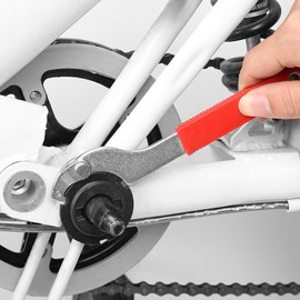 Ongwan Bicycle Hook Wrench, Hook Wrench, Bicycle Repair Spanner, Repair Wrench, Premium Material, Corrosion Resistant, Handle Stem, Flexible, Adjusting Bike Rear Shock, Ring Nut, Bicycle Crank Remover