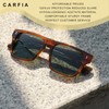 CARFIA Acetate Sunglasses for Men Polarized UV400 Protection Modern Flat